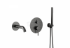 ARMATURA KRAKÓW KFA Bateria wannowa podtynkowa 3 funkcyjna MOZA GUN METAL GREY 5039-401-61